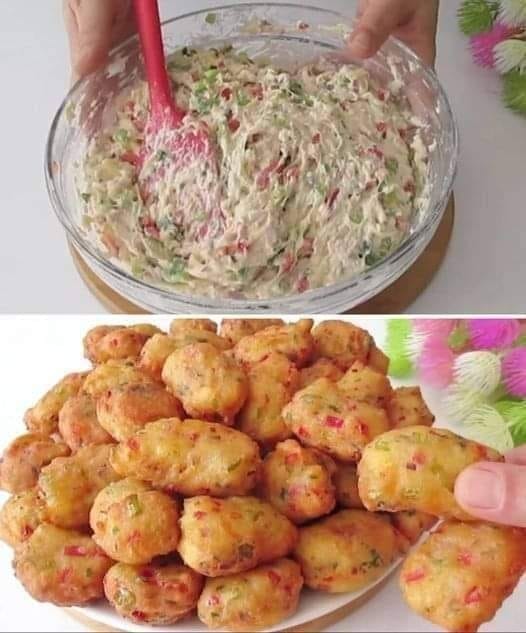 Cheesy Vegetable Fritters