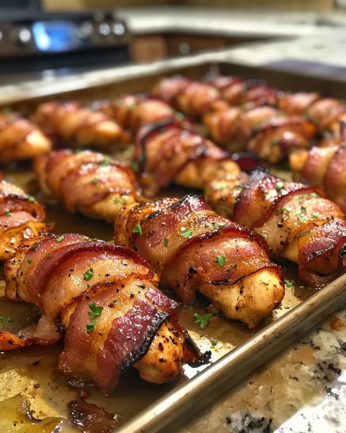 Low Carb Bacon Wrapped Chicken Tenders