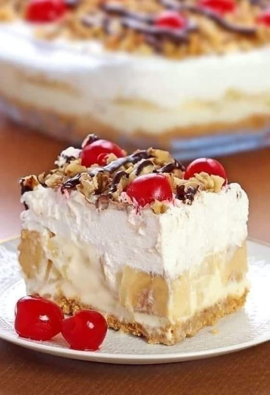 No Bake Banana Split Dessert