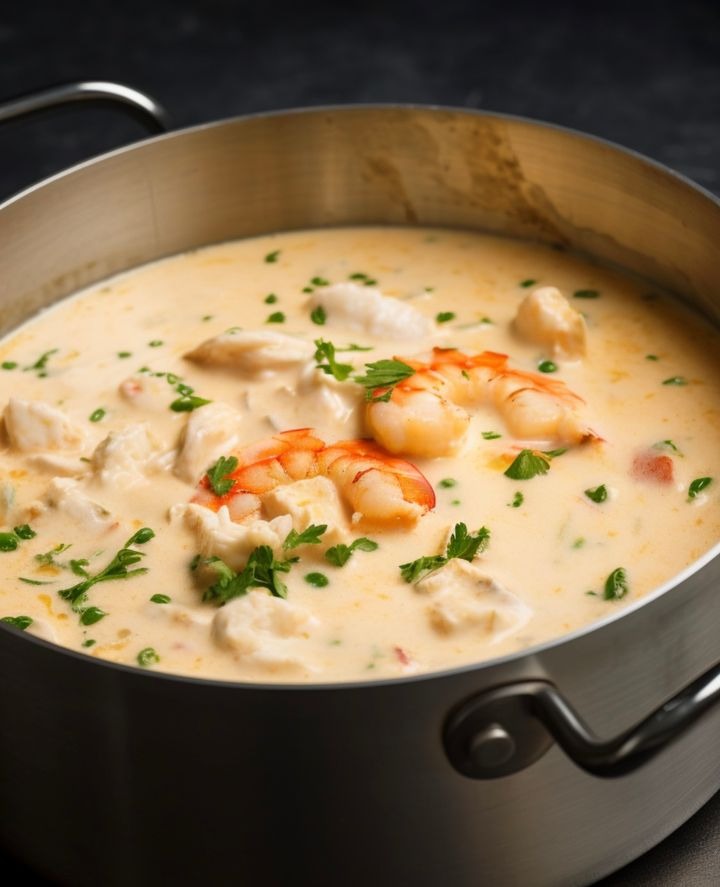 Shrimp and crab seafood bisque