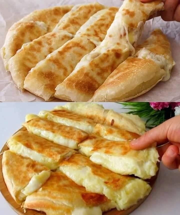 Stuffed Flatbread with Cheese