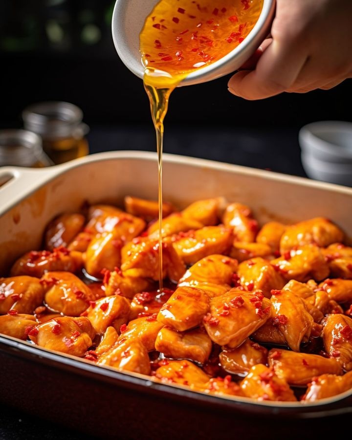 Sweet Chipotle Chicken Bites in the Oven