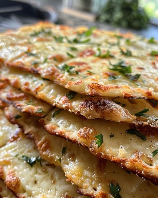 Cheesy Cauliflower Garlic Bread – for when you fancy bread without the guilt.